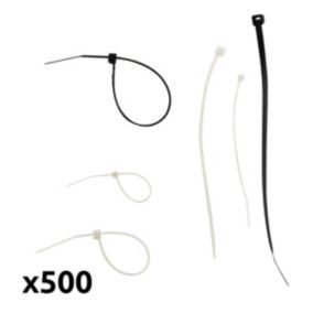 Lot de 500 colliers de câblage - Zenitech
