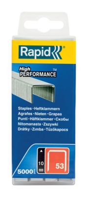 Lot de 5000 agrafes Rapid n°53 10 mm