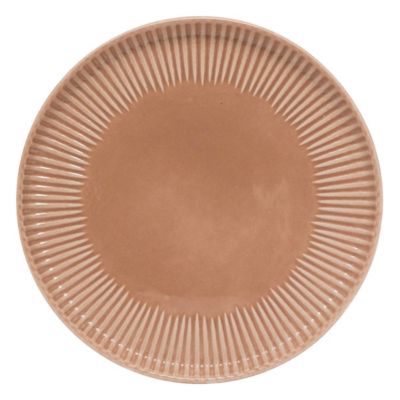 Lot de 6 assiettes dessert Chloe mocha D20,5xH2,2cm - Atmosphera