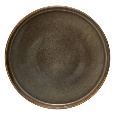 Lot de 6 assiettes dessert Terre Inconnue marron D21xH2cm - Atmosphera