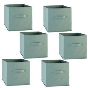 Lot de 6 boîtes de rangement en tissu MIX N' MODUL