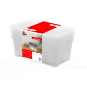 Lot de 6 boîtes de rangement avec couvercles Fly Box 6L