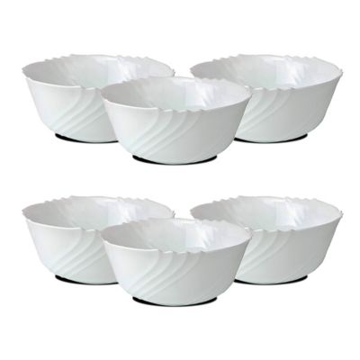 Lot de 6 bol de service, bols à soupe, bols à dessert en verre - diametre 12 cm