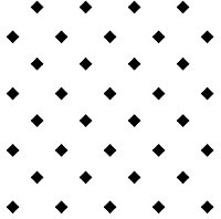Lot de 6 carreaux adhesifs Draeger la carterie carré noir L.15 x l.15 cm