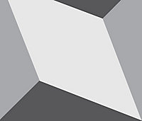 Lot de 6 carreaux adhesifs Draeger la carterie cube noir L.15 x l.15 cm