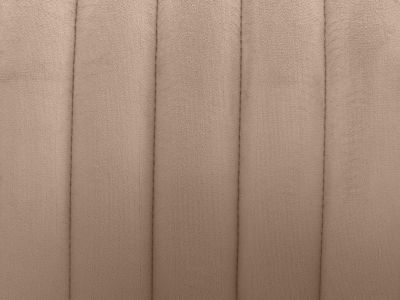 Lot de 6 chaises avec accoudoirs en velours et métal doré - Beige - ELEANA
