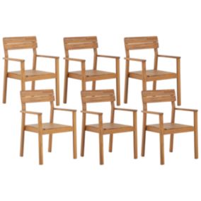 Lot de 6 chaises Bois Bois clair FORNELLI