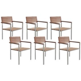 Lot de 6 chaises Bois Bois clair VIAREGGIO