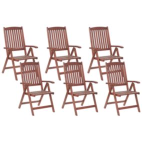 Lot de 6 chaises Bois Bois foncé TOSCANA