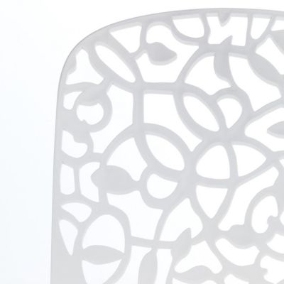 Lot de 6 chaises de jardin empilables en résine coloris blanc - Longueur 47 x Profondeur 50 x Hauteur 87 cm