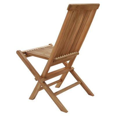 Lot de 6 chaises de jardin en teck LOMBOK - Happy Garden