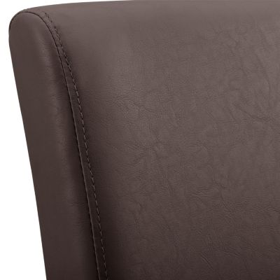 Lot de 6 chaises de salle à manger Hamburg similicuir marron en.casa