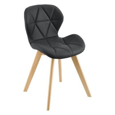 Lot de 6 Chaises Älmhult 78 x 47 x 52 cm Noir en.casa