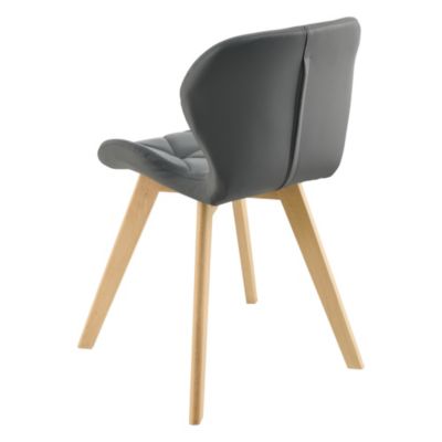 Lot de 6 Chaises Älmhult 78 x 47 x 52 cm Noir en.casa