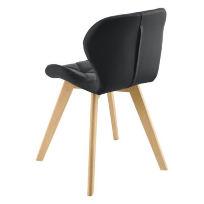 Lot de 6 Chaises Älmhult 78 x 47 x 52 cm Noir en.casa