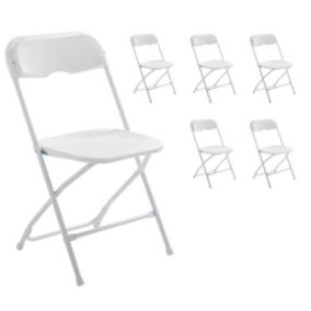 Lot de 6 chaises pliantes   Oviala