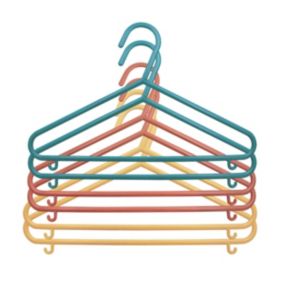 Lot de 6 cintres en plastique pour enfants Nata