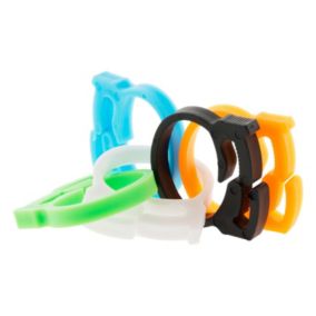 Lot de 6 clips pour cordons et câbles - Zenitech