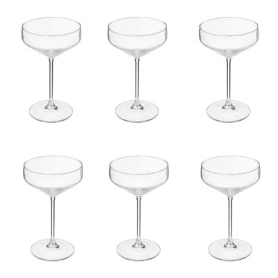 Lot de 6 Coupes à Champagne "Nora" 30cl Transparent
