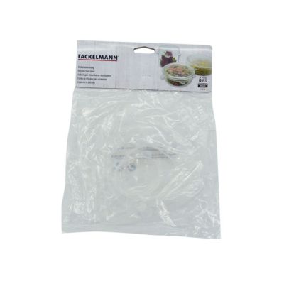 Lot de 6 couvercles de conservation en silicone étirable de 6 à 20 cm Fackelmann Basic