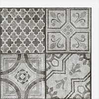 Lot de 6 dalles adhésive murales Wall Tiles DC FIX Carreaux de ciment style marocain L. 30,5 x l.30,5cm