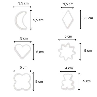 Lot de 6 emporte-pièces Zenker Emporte-pièces