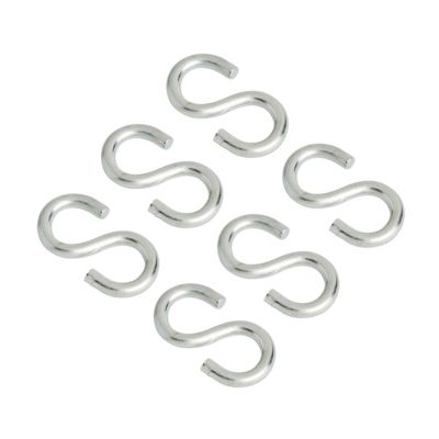 Lot de 6 esses 25 mm Diall Acier Argent