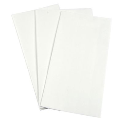 Lot de 6 Feuilles Papier de Soie "Cadeau" 50x70cm Blanc