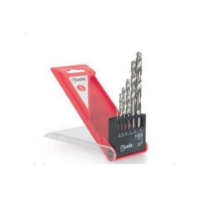 Lot de 6 forets HSS pour perceuse Perce le métal Diam 2 - 3 - 4 - 5 - 6 - 8 mm ITOOLS