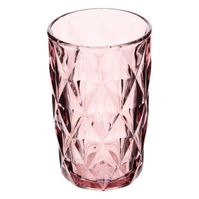 Lot de 6 gobelets Lea rose moyen D8xL12,7cm - Atmosphera Créateur d'intérieur