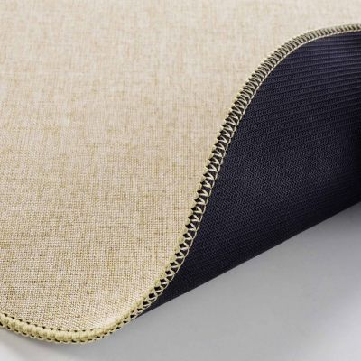 Lot de 6 sets de table tissés antidérapants Beige, H. 0.2 cm