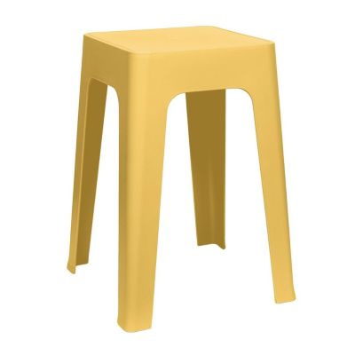 Lot de 6 tabourets empilables Jaune, L. 34.5 x l. 34.5 x H. 47 cm, SPECTRA