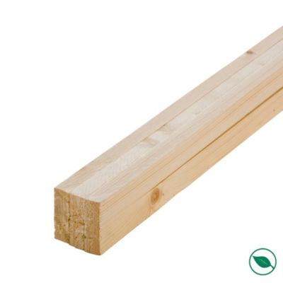 Lot de 6 tasseaux sapin rabotés 2400 x 34 x 21 mm