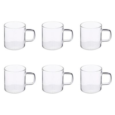 Lot de 6 Tasses à Café en Verre "Mia" 10cl Transparent