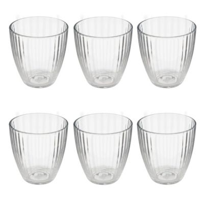 Lot de 6 Verres à Eau "Mathe'Eau" 28cl Transparent