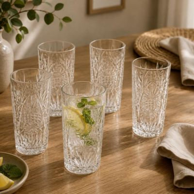 Lot de 6 Verres Hauts "Ayla" 35cl Transparent