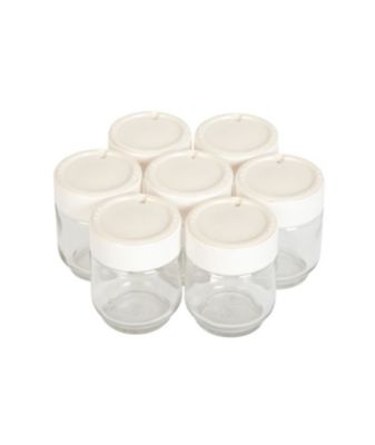 Lot de 7 pots pour yaourtière moulinex Moulinex A14A03 yogurta