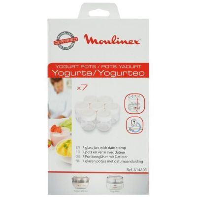 Lot de 7 pots pour yaourtière moulinex Moulinex A14A03