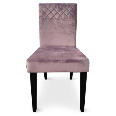 Lot de 8 Chaises Velours "Pipam" 82cm Rose