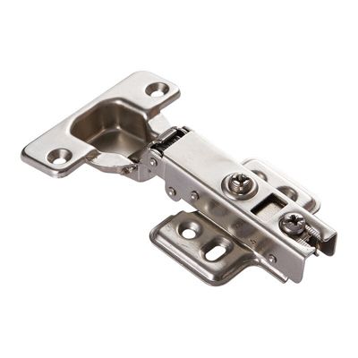 Lot de 8 charnières de porte d'armoire de cuisine en acier à 110 degrés, fermeture lente, clip de 35 mm