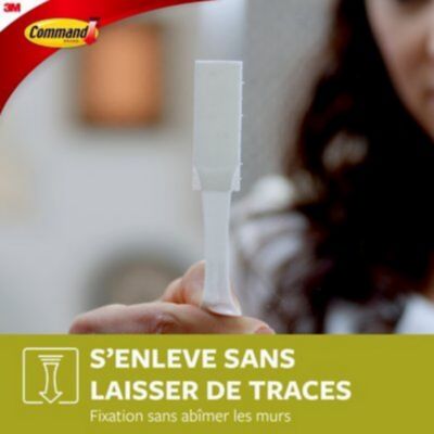 JE CHERCHE UNE IDEE - Lot De Languettes De Fixation X8 - Se Retire Facilement - Maintien Solid - Charge Max 1.5 Kg Dimensions : 7.5 X 0.5 X 6.5 Cm