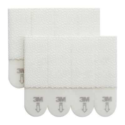 COMMAND Lot de 8 languettes adhésives Tableaux COMMAND, blanc