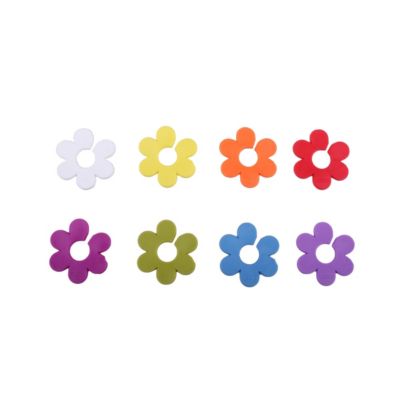 Lot de 8 marqueurs de verre daisy Multicolore - Tag par Koala