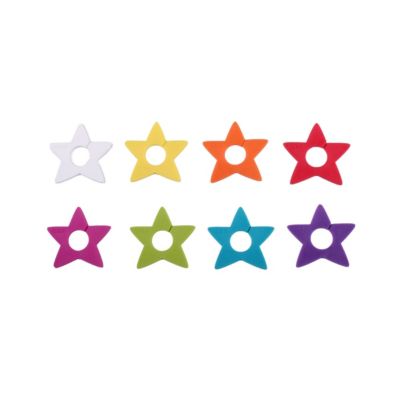 Lot de 8 marqueurs de verre star Multicolore - Tag par Koala