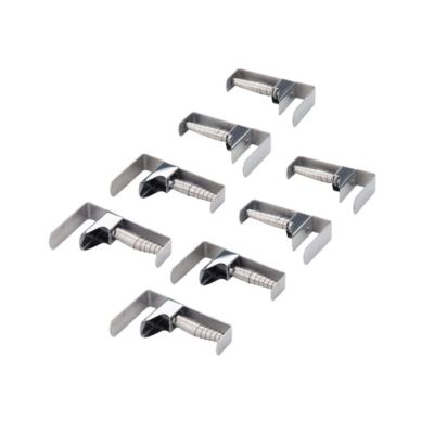 Lot de 8 pinces pour nappe en acier inoxydable Fackelmann Tecno