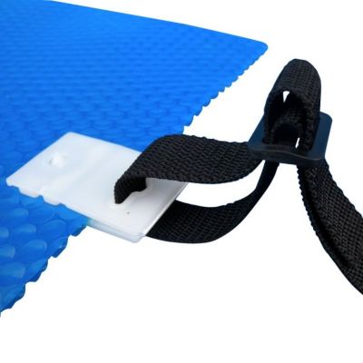 GBKDQQ Lot de 12 bandes de maintien pour film solaire de piscine, enrouleur de piscine, bandes de fixation et pinces, film solaire mobile pour système d'enroulement mobile pour bâches de piscine