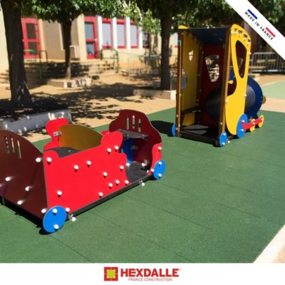 Lot de 80 dalles HEXDALLE XE - 25 mm - Vert - Usage extérieur - 20 m²