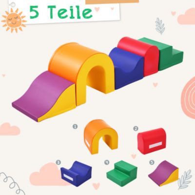 Lot de 9 blocs de construction enfants - Escalier,toboggan et une ...