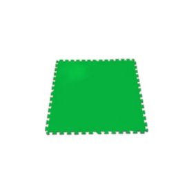 Lot de 9 dalles de protection de sol pour piscine 81 x 81 cm vertes épaisseur 4,5 mm pour piscine et spa - Gré