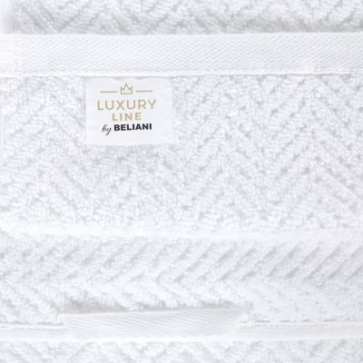 Lot de 9 serviettes MITIARO Tissu éponge Blanc